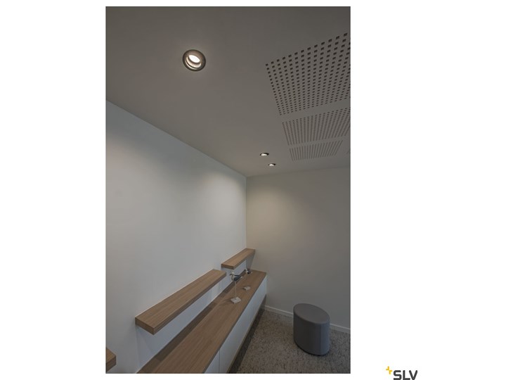 NEW TRIA 68, okrągła, lampa sufitowa wpuszczana, QPAR51, kolor czarny, 50W Okrągłe Oprawa halogenowa Oprawa stropowa Oprawa wpuszczana Kategoria Oprawy oświetleniowe