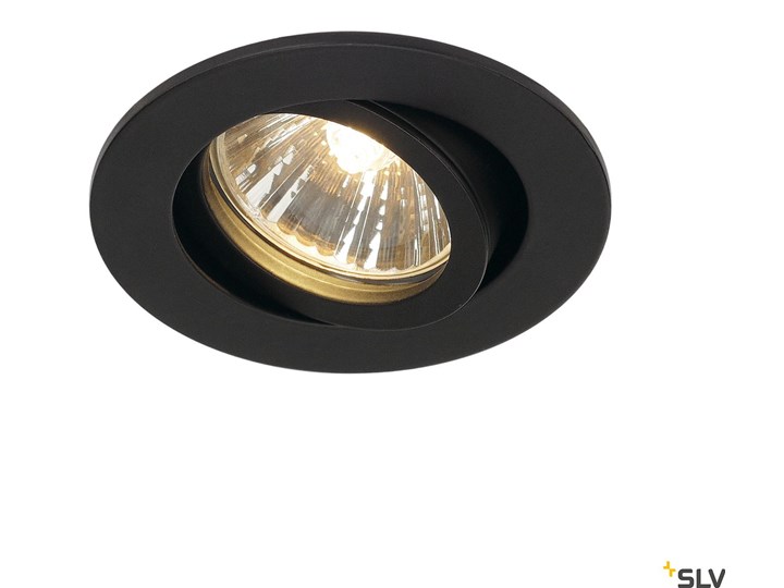 NEW TRIA 68, okrągła, lampa sufitowa wpuszczana, QPAR51, kolor czarny, 50W Okrągłe Oprawa stropowa Oprawa halogenowa Oprawa wpuszczana Kategoria Oprawy oświetleniowe