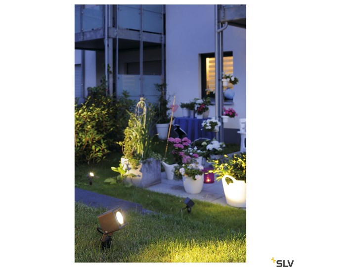 NAUTILUS, lampa wbijana w grunt, LED, 3000K, IP65, kwadratowa, antracytowa, 9W Reflektor Kategoria Lampy ogrodowe