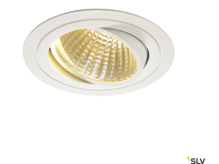 NEW TRIA 1 SET, lampa wpuszczana, jednopunktowa, LED, 2700K, okrągła, biała, 30°, 29W, z zasilaczem i sprężynami zaciskowymi Oprawa led Okrągłe Kolor Biały Oprawa stropowa Kwadratowe Oprawa wpuszczana Kategoria Oprawy oświetleniowe