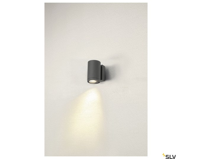 ENOLA ROUND M, single, zewnętrzna oprawa ścienna do nabudowania LED, kolor antracytowy Kinkiet ogrodowy Lampa LED Lampa sufitowa Kategoria Lampy ogrodowe