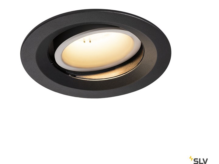 NUMINOS® MOVE DL M, wewnętrzna oprawa sufitowa wpuszczana LED, czarna/biała 3000 K 55° obrotowa i pochylana Oprawa wpuszczana Kolor Biały Oprawa stropowa Oprawa led Kolor Czarny