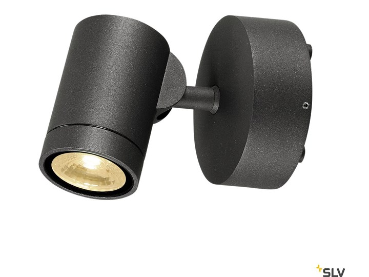 HELIA, lampa ścienna, jednopunktowa, LED, 3000K, IP55, antracyt, przechylna, 8W Lampa LED Kinkiet ogrodowy Reflektor Kategoria Lampy ogrodowe