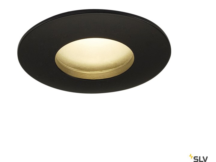 OUT 65, lampa sufitowa wpuszczana, LED, 3000K, okrągła, czarna, 38°, 12W, z zasilaczem Oprawa stropowa Oprawa led Okrągłe Kwadratowe Oprawa wpuszczana Kolor Czarny