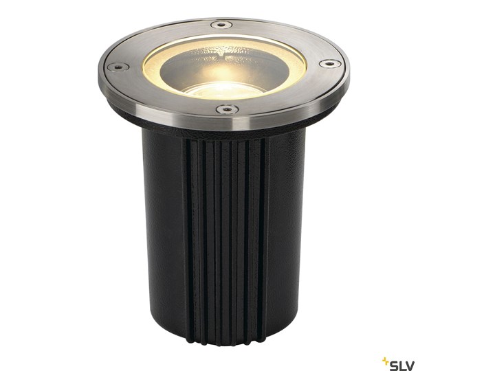 DASAR EXACT 116, lampa podłogowa wpuszczana, QPAR51, IP67, okrągła, stal nierdzewna 316, maks. 35W Kategoria Lampy ogrodowe Kolor Beżowy