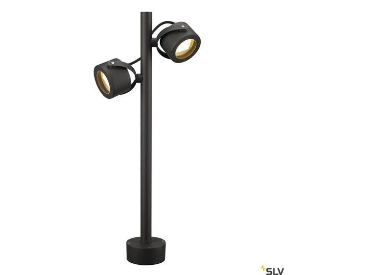 SITRA SL 360, lampa podłogowa, dwupunktowa, TCR-TSE, IP44, antracytowa, maks. 18W Kinkiet ogrodowy Kolor Czarny Lampa sufitowa Kategoria Lampy ogrodowe