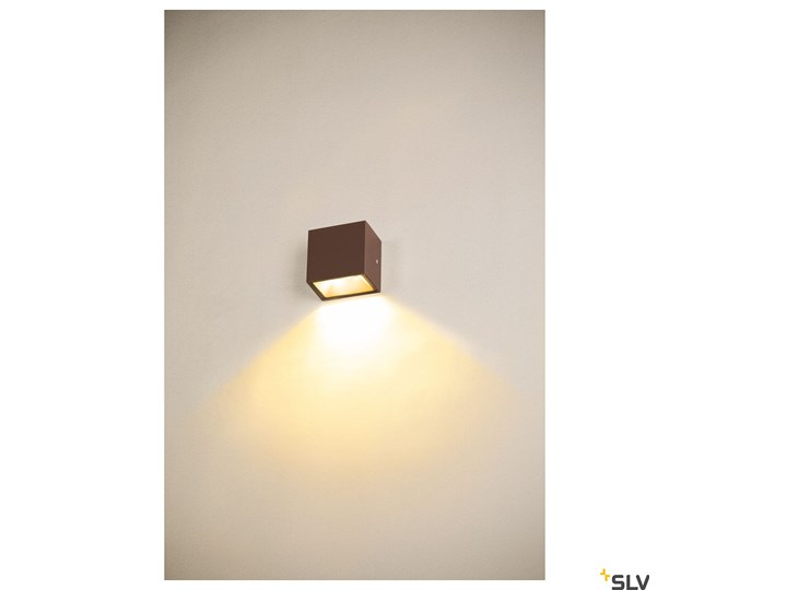 SITRA S WL SINGLE, zewnętrzna oprawa ścienna do nabudowania LED, kolor rdzy, przełącznik CCT, 3000/4000 K Kategoria Lampy ogrodowe Lampa LED Kinkiet ogrodowy Kolor Brązowy