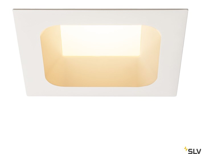 VERLUX, lampa wpuszczana, LED, 3000K, kolor biały matowy, D/S/G 19/19/10 cm, 28W Kwadratowe Oprawa led Oprawa stropowa Okrągłe Oprawa wpuszczana Kategoria Oprawy oświetleniowe