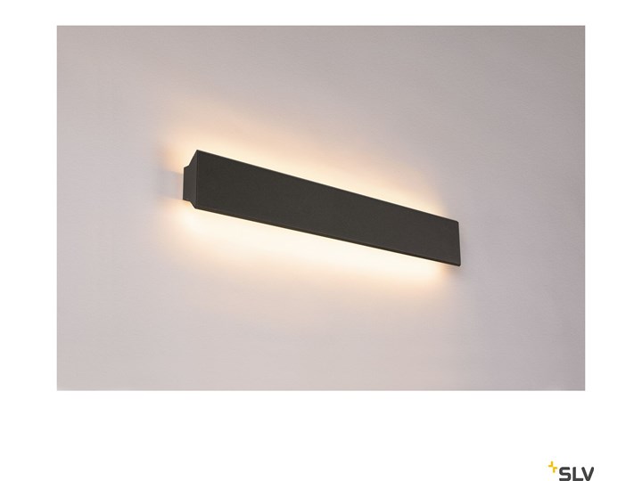 DIRETO 60 WL, wewnętrzna lampa ścienna natynkowa LED, czarna, przełącznik CCT 2700/3000 K Kolor Czarny Oprawa led Oprawa stropowa Oprawa ścienna Kategoria Oprawy oświetleniowe