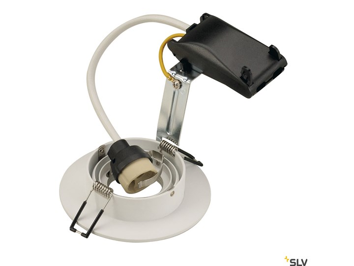 NEW TRIA XL, lampa wpuszczana, QPAR51, okrągła, kolor biały matowy, maks. 50W, ze sprężynami zaciskowymi Oprawa halogenowa Oprawa wpuszczana Oprawa stropowa Kwadratowe Okrągłe Kategoria Oprawy oświetleniowe