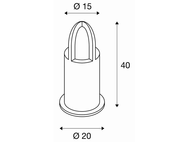 RUSTY CONE 40, lampa podłogowa, TC-DSE, IP54, okrągła, zardzewiałe żelazo, Ø/W 15/40 cm, maks. 11W Kategoria Lampy ogrodowe