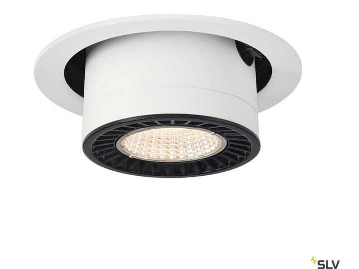 SUPROS MOVE, lampa sufitowa wpuszczana LED,, kolor biały, okrągła, 3000K, 60°, CRI90, 3380lm Okrągłe Oprawa wpuszczana Oprawa led Oprawa stropowa Kategoria Oprawy oświetleniowe
