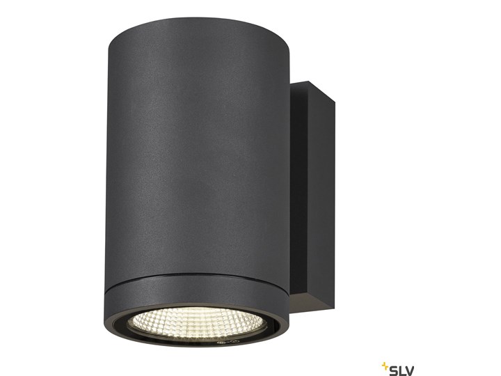 ENOLA ROUND M, single, zewnętrzna oprawa ścienna do nabudowania LED, kolor antracytowy Kinkiet ogrodowy Lampa sufitowa Lampa LED Kolor Czarny