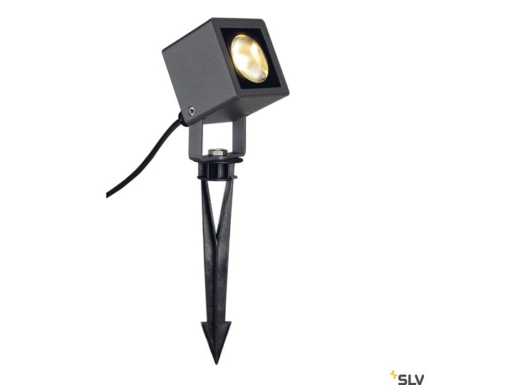 NAUTILUS, lampa wbijana w grunt, LED, 3000K, IP65, kwadratowa, antracytowa, 9W Kategoria Lampy ogrodowe Reflektor Kolor Czarny