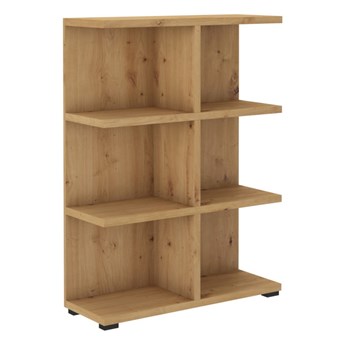 Regał Otwarty 112 cm Biblioteczka Półka na Książki Dąb Artisan