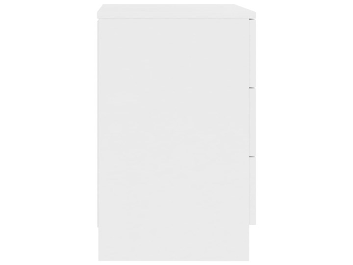 vidaXL Szafka nocna, biała, 38x35x56 cm, płyta wiórowa Pomieszczenie Salon Nocne Płyta meblowa Uniwersalne Płyta laminowana Płyta MDF Głębokość 35 cm Szerokość 38 cm Kolor Biały