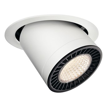 SUPROS MOVE, lampa sufitowa wpuszczana LED,, kolor biały, okrągła, 3000K, 60°, CRI90, 3380lm