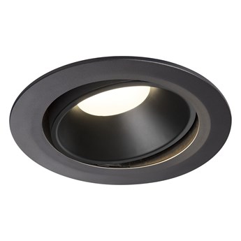 NUMINOS® MOVE DL XL, wewnętrzna oprawa sufitowa wpuszczana LED, czarna/czarna 4000 K 55° obrotowa i pochylana