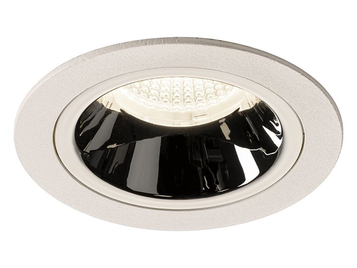 NUMINOS® DL M, wewnętrzna oprawa sufitowa wpuszczana LED, biała/chrom 4000 K 55°, zawiera sprężyny l ...