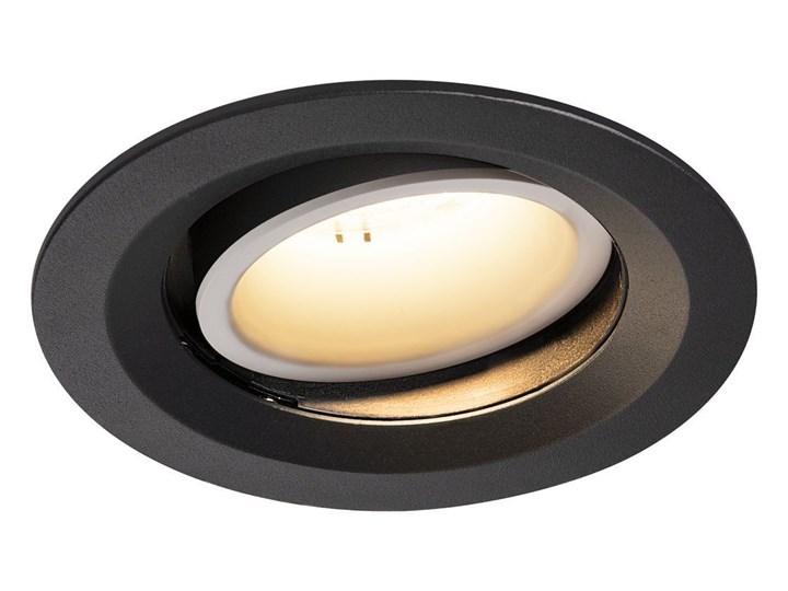 NUMINOS® MOVE DL M, wewnętrzna oprawa sufitowa wpuszczana LED, czarna/biała 3000 K 55° obrotowa i po ...