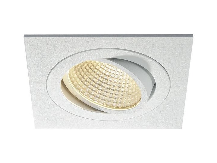 NEW TRIA 1 SET, lampa wpuszczana, jednopunktowa, LED, 3000K, kwadratowa, biała, 38°, 16W, z zasilaczem i sprężynami zaciskowymi Oprawa wpuszczana Kwadratowe Oprawa led Oprawa stropowa Okrągłe Kolor Biały