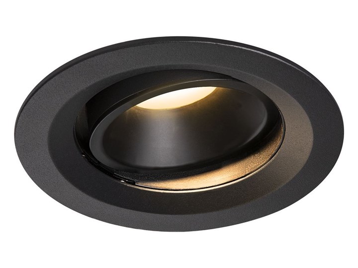 NUMINOS® MOVE DL M, wewnętrzna oprawa sufitowa wpuszczana LED, czarna/czarna 3000 K 55° obrotowa i p ...