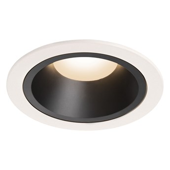 NUMINOS® DL L, wewnętrzna oprawa sufitowa wpuszczana LED, biała/czarna, 3000 K 40°