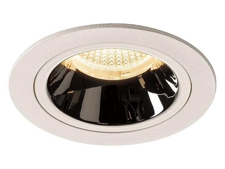 NUMINOS® DL M, wewnętrzna oprawa sufitowa wpuszczana LED, biała/chrom 3000 K 55°, zawiera sprężyny l ...