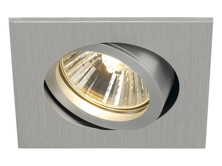 NEW TRIA 68 square, lampa sufitowa wpuszczana, QPAR51, aluminium szczotkowane, 50W Oprawa stropowa Oprawa halogenowa Oprawa wpuszczana Kwadratowe Kategoria Oprawy oświetleniowe