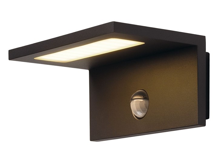 ANGOLUX SENSOR WL, lampa ścienna natynkowa LED, IP44, kolor antracytowy, 3000K