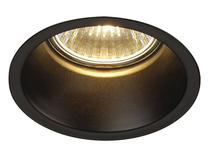 HORN 1, lampa wpuszczana, QPAR51, jednopunktowa, okrągła, kolor czarny, maks. 50W, ze sprężynami zaciskowymi Oprawa stropowa Oprawa wpuszczana Okrągłe Oprawa ruchoma Kategoria Oprawy oświetleniowe