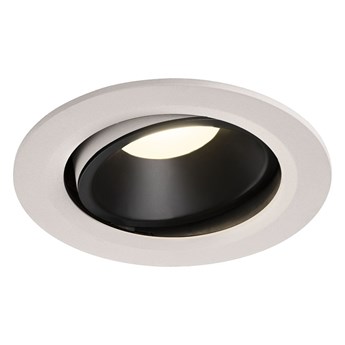 NUMINOS® MOVE DL L, wewnętrzna oprawa sufitowa wpuszczana LED, biała/czarna 4000 K 40° obrotowa i pochylana