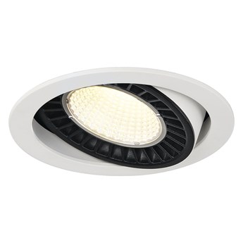 SUPROS, lampa sufitowa wpuszczana LED, kolor biały, okrągła, 4000K, 60°, CRI90, 2700lm