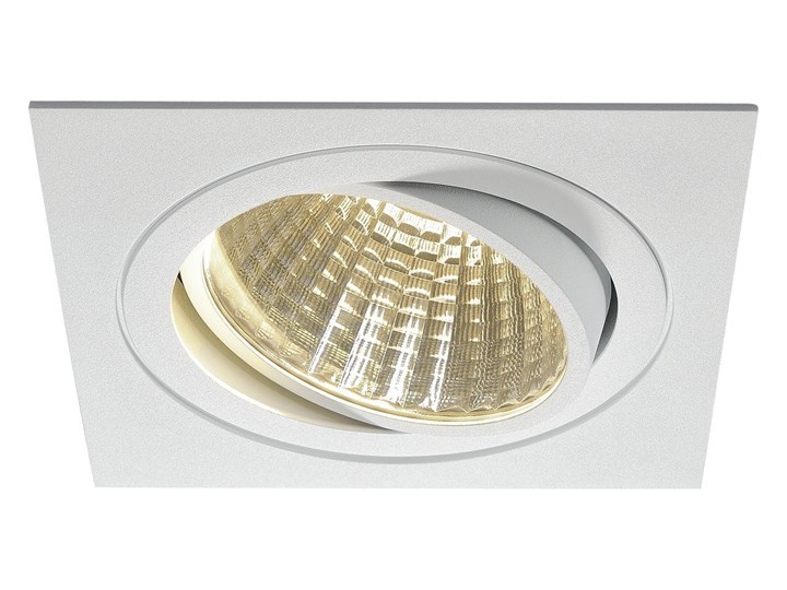 NEW TRIA 1 SET, lampa wpuszczana, jednopunktowa, LED, 3000K, kwadratowa, biała, 30°, 29W, z zasilacz ...