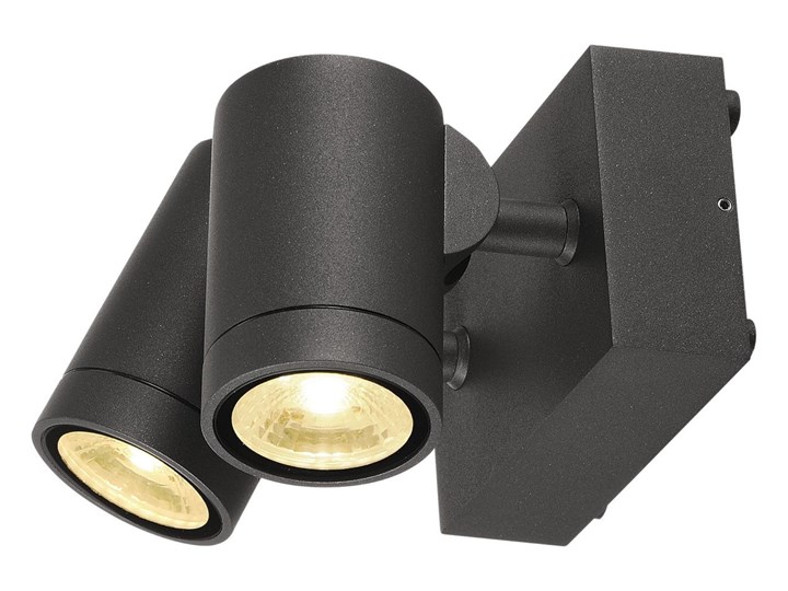 HELIA, lampa ścienna, dwupunktowa, LED, 3000K, IP55, antracyt, przechylna, 2x8W Kategoria Lampy ogrodowe Reflektor Lampa LED Kinkiet ogrodowy Kolor Szary