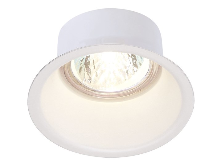 HORN 1, lampa wpuszczana, QPAR51, jednopunktowa, okrągła, kolor biały matowy, maks. 50W, ze sprężyna ...