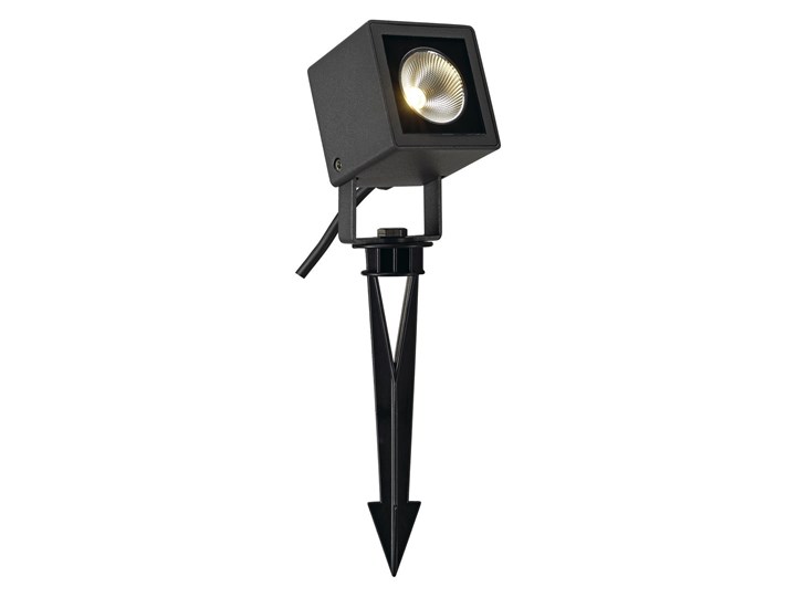 NAUTILUS, lampa wbijana w grunt, LED, 3000K, IP65, kwadratowa, antracytowa, 9W Kolor Czarny Reflektor Kategoria Lampy ogrodowe