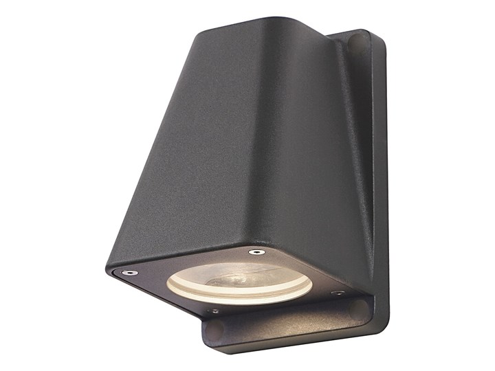 WALLYX, lampa ścienna, QPAR51 IP44, antracytowa, maks. 50W Kinkiet ogrodowy Kategoria Lampy ogrodowe Kolor Czarny