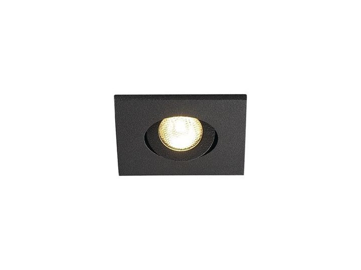 NEW TRIA MINI SET, lampa wpuszczana, dioda Power LED, 3000K, kwadratowa, czarna matowa, 30°, z zasilaczem i sprężynami zaciskowymi Oprawa wpuszczana Kwadratowe Oprawa stropowa Okrągłe Oprawa led Kolor Czarny