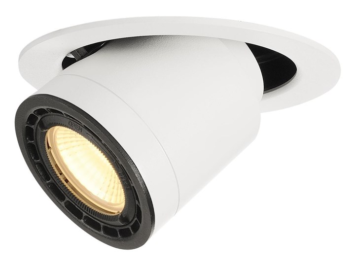 SUPROS 78, lampa wpuszczana, LED, 3000K, okrągła, wychylna, biała, soczewka 60°, 9W