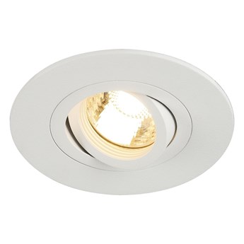 NEW TRIA XL, lampa wpuszczana, QPAR51, okrągła, kolor biały matowy, maks. 50W, ze sprężynami zaciskowymi