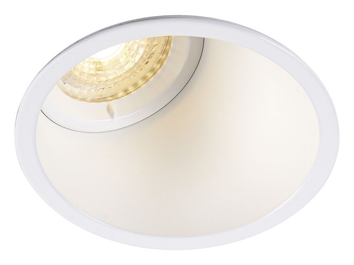 HORN-A, lampa wpuszczana, QPAR51, okrągła, kolor biały matowy, maks. 50W, ze sprężynami zaciskowymi