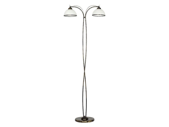 Lampa podłogowa KORFU 2xE27/60W/230V Mosiądz Lampa dekoracyjna Metal Szkło Kategoria Lampy podłogowe