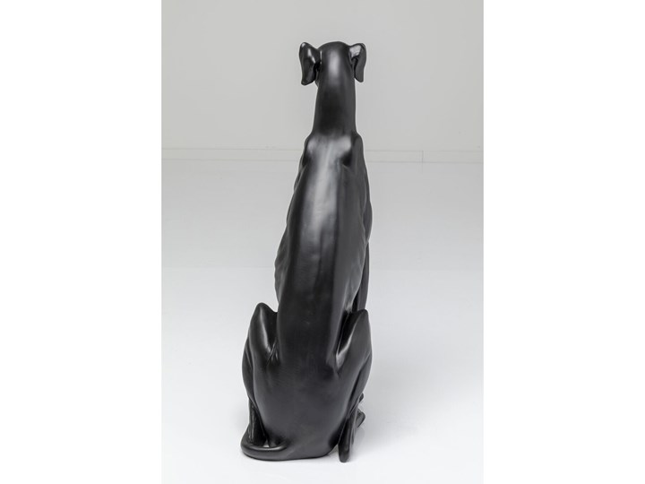 Dekoracja stojąca Greyhound Bruno 44x80 cm czarna matowa Kolor Szary Kolor Czarny