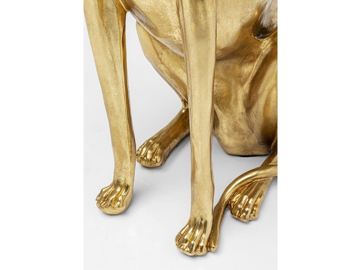 Dekoracja stojąca Greyhound Bruno 44x80 cm złota Kolor Szary