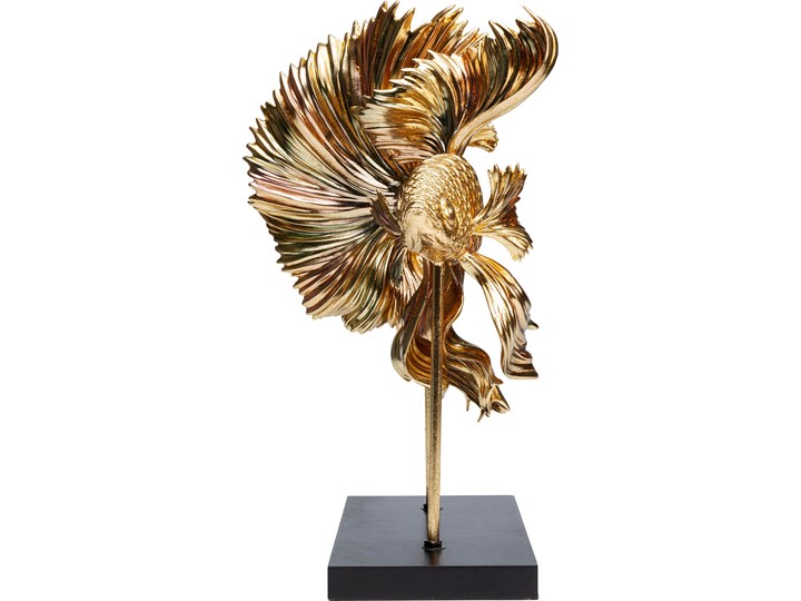 Figurka dekoracyjna Betta Base 34x49 cm złota Kategoria Figury i rzeźby Kolor Złoty