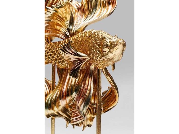 Figurka dekoracyjna Betta Base 34x49 cm złota Kolor Złoty Kategoria Figury i rzeźby
