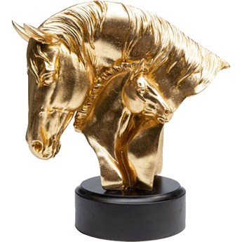 Figurka dekoracyjna złota koń 24x16 cm