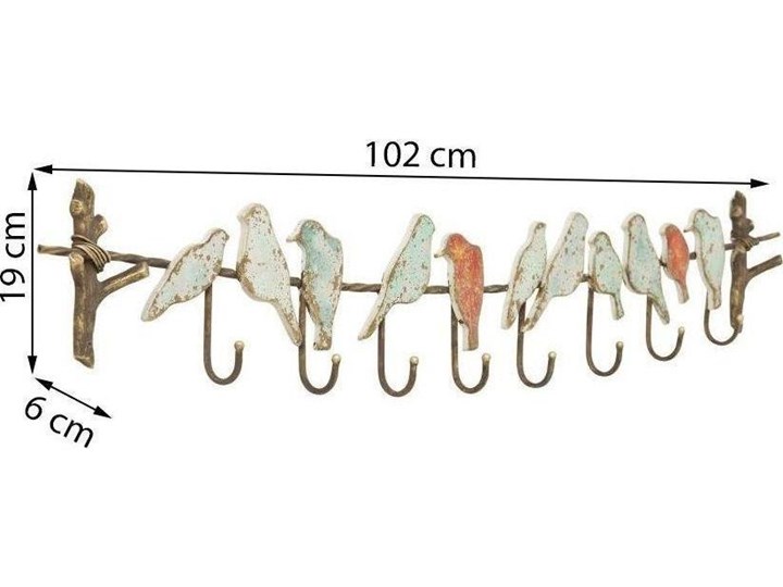 Wieszak ścienny metalowy 102x19 cm Wieszak na ubrania Typ Wieszaki