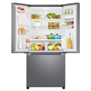 Lodówka SAMSUNG RF50A5202S9 EO Side by side No frost 177.6cm Srebrna Podajnik wody Kostkarka